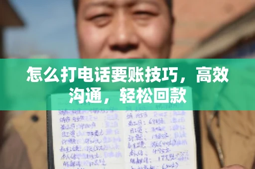 怎么打电话要账技巧，高效沟通，轻松回款